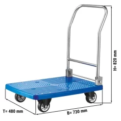 Transportwagen 480x730mm - Mit 1 Abstellfläche Aus Kunststoff