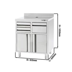 Kaffee Unterschrank 0,8m, Ohne Ablage