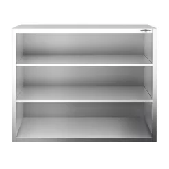 Edelstahl Wandhängeschrank PREMIUM - 1000x400mm - Ohne Schiebetür - 1000mm Hoch -Geschäft für Küchengeräte WOK1010 3 0c1f