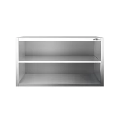 Edelstahl Wandhängeschrank PREMIUM - 1000x400mm - Ohne Schiebetür - 650mm Hoch -Geschäft für Küchengeräte WOK104 3 71f1 1