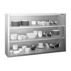 Edelstahl Wandhängeschrank PREMIUM - 1200x400mm - Ohne Schiebetür - 1000mm Hoch -Geschäft für Küchengeräte WOK1210 2 afdb