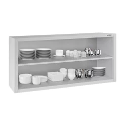 Edelstahl Wandhängeschrank ECO - 1200x400mm - Ohne Schiebetür - 650mm Hoch -Geschäft für Küchengeräte WOK124 ECO 2 3f60