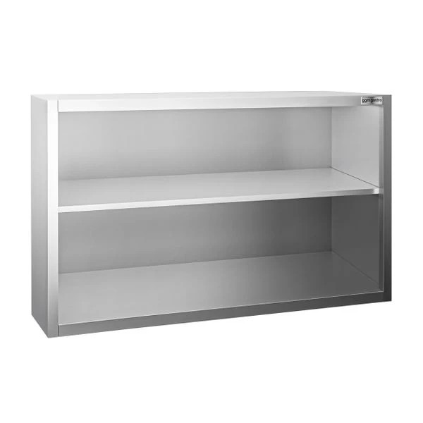 Edelstahl Wandhängeschrank PREMIUM - 1200x400mm - Ohne Schiebetür - 800mm Hoch 2 Edelstahl Wandhängeschrank PREMIUM - 1200x400mm - Ohne Schiebetür - 800mm Hoch – Bild 2