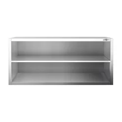 Edelstahl Wandhängeschrank PREMIUM - 1400x400mm - Ohne Schiebetür - 650mm Hoch -Geschäft für Küchengeräte WOK144 3 8fb0