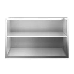 Edelstahl Wandhängeschrank PREMIUM - 1400x400mm - Ohne Schiebetür - 800mm Hoch -Geschäft für Küchengeräte WOK148 3 6d88