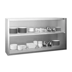 Edelstahl Wandhängeschrank PREMIUM - 1600x400mm - Ohne Schiebetür - 800mm Hoch 8 Edelstahl Wandhängeschrank PREMIUM - 1600x400mm - Ohne Schiebetür - 800mm Hoch -Geschäft für Küchengeräte WOK168 2 efab