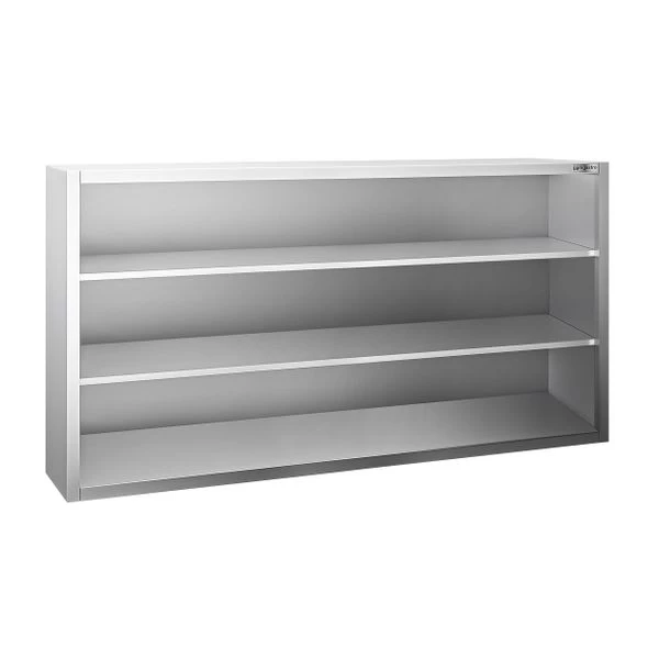 Edelstahl Wandhängeschrank PREMIUM - 1800x400mm - Ohne Schiebetür - 1000mm Hoch 2 Edelstahl Wandhängeschrank PREMIUM - 1800x400mm - Ohne Schiebetür - 1000mm Hoch – Bild 2