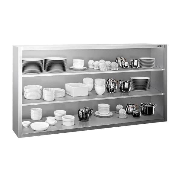 Edelstahl Wandhängeschrank PREMIUM - 1800x400mm - Ohne Schiebetür - 1000mm Hoch 3 Edelstahl Wandhängeschrank PREMIUM - 1800x400mm - Ohne Schiebetür - 1000mm Hoch – Bild 3