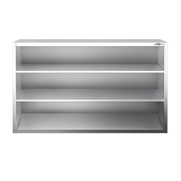 Edelstahl Wandhängeschrank PREMIUM - 1800x400mm - Ohne Schiebetür - 1000mm Hoch 4 Edelstahl Wandhängeschrank PREMIUM - 1800x400mm - Ohne Schiebetür - 1000mm Hoch – Bild 4