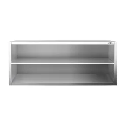 Edelstahl Wandhängeschrank PREMIUM - 1800x400mm - Ohne Schiebetür - 650mm Hoch -Geschäft für Küchengeräte WOK184 3 354c