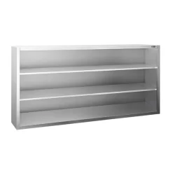 Edelstahl Wandhängeschrank PREMIUM - 2000x400mm - Ohne Schiebetür - 1000mm Hoch -Geschäft für Küchengeräte WOK2010 1 aa58