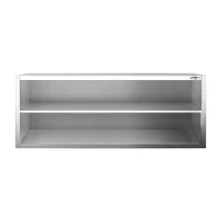 Edelstahl Wandhängeschrank PREMIUM - 2000x400mm - Ohne Schiebetür - 650mm Hoch -Geschäft für Küchengeräte WOK204 3 e152