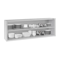 Edelstahl Wandhängeschrank ECO - 2000x400mm - Ohne Schiebetür - 650mm Hoch -Geschäft für Küchengeräte WOK204 ECO 2 2473