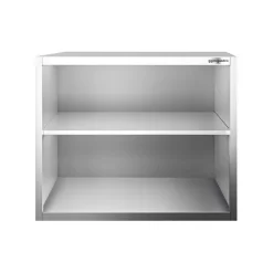 Edelstahl Wandhängeschrank PREMIUM - 800x400mm - Ohne Flügeltür - 800mm Hoch -Geschäft für Küchengeräte WOK88 3 9481