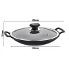 Wok Ø 300 Mm Antihaft Mit Glasdeckel