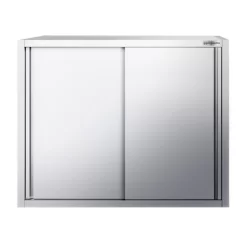 Edelstahl Wandhängeschrank PREMIUM - 1000x400mm - Mit Schiebetür - 1000mm Hoch -Geschäft für Küchengeräte WSK1010 3 dfdf