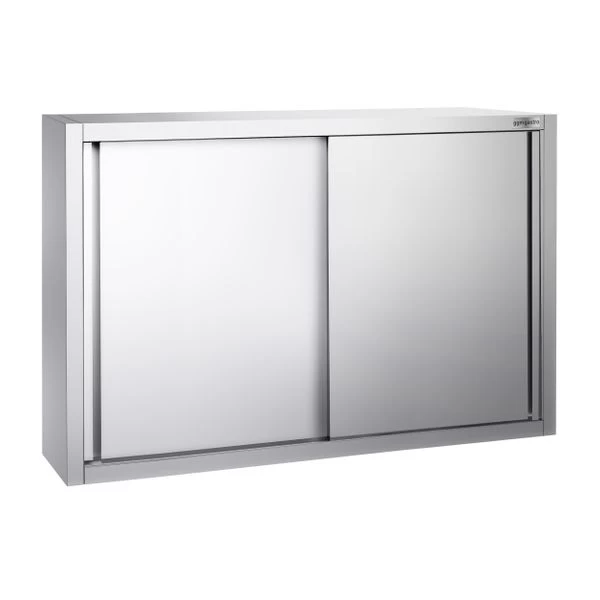 Edelstahl Wandhängeschrank PREMIUM - 1200x400mm - Mit Schiebetür - 1000mm Hoch 2 Edelstahl Wandhängeschrank PREMIUM - 1200x400mm - Mit Schiebetür - 1000mm Hoch – Bild 2
