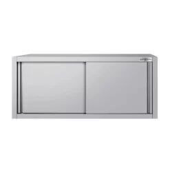Edelstahl Wandhängeschrank ECO - 1400x400mm - Mit Schiebetür - 650mm Hoch -Geschäft für Küchengeräte WSK144 ECO 3 0939