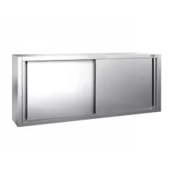Edelstahl Wandhängeschrank PREMIUM - 1800x400mm - Mit Schiebetür - 650mm Hoch 7 Edelstahl Wandhängeschrank PREMIUM - 1800x400mm - Mit Schiebetür - 650mm Hoch -Geschäft für Küchengeräte WSK184 1 faa4