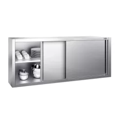 Edelstahl Wandhängeschrank PREMIUM - 1800x400mm - Mit Schiebetür - 650mm Hoch 8 Edelstahl Wandhängeschrank PREMIUM - 1800x400mm - Mit Schiebetür - 650mm Hoch -Geschäft für Küchengeräte WSK184 2 e8c0