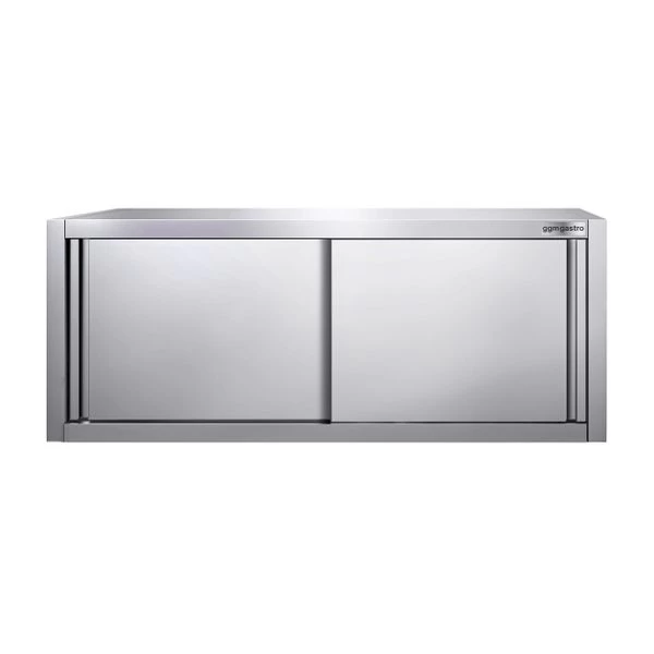 Edelstahl Wandhängeschrank PREMIUM - 1800x400mm - Mit Schiebetür - 650mm Hoch 4 Edelstahl Wandhängeschrank PREMIUM - 1800x400mm - Mit Schiebetür - 650mm Hoch – Bild 4