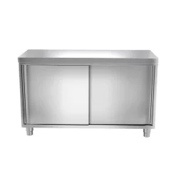 Edelstahl Arbeitsschrank ECO - 1200x600mm - Mit Schiebetür -Geschäft für Küchengeräte ask127 e4ad 1