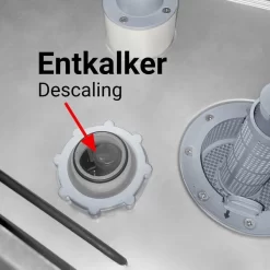 Doppelwandige Geschirrspülmaschine - 3,9 KW - Inkl. Entkalker - Mit Reiniger-, Klarspüler- & Laugenpumpe -Geschäft für Küchengeräte entkalker int 2030