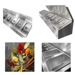 Gewürz Aufsatzbord - 10x GN 1/4 -Geschäft für Küchengeräte gak10140013 d313