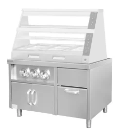 Unterschrank Für Getränkespender Mit Becherhaltern & Eiswürfelfach - 1,2 M -Geschäft für Küchengeräte kbask120 35bd