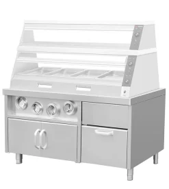 Unterschrank Für Getränkespender Mit Becherhaltern & Eiswürfelfach - 1,5 M -Geschäft für Küchengeräte kbask150 1f3a