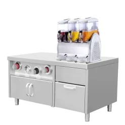 Unterschrank Für Getränkespender Mit Becherhaltern & Eiswürfelfach - 1,5 M -Geschäft für Küchengeräte kbask150 slush 7f31