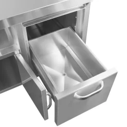 Unterschrank Für Getränkespender Mit Becherhaltern & Eiswürfelfach - 1,5 M -Geschäft für Küchengeräte kbask lade1 3c15 1