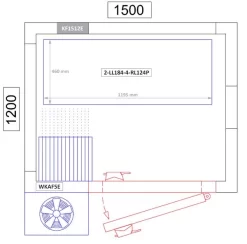 Aluminium Grundregal - 1195 X 1800 Mm -Geschäft für Küchengeräte kf1512 2 ll184 4 rl124p e 011c