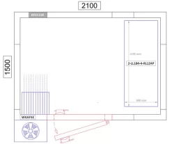 Aluminium Grundregal - 1195 X 1800 Mm -Geschäft für Küchengeräte kf2115 2 ll184 4 rl124p e fb12
