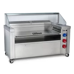 Mobile Kochstation - 1600x850mm - Höhe: 1170mm -Geschäft für Küchengeräte mka1600 rr 51ad