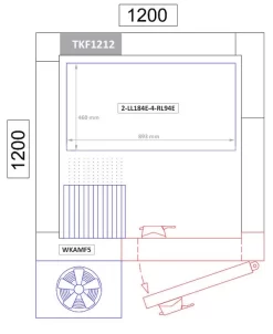 Aluminium Grundregal (Eloxiert) - 893 X 1685 Mm -Geschäft für Küchengeräte tkf1212 2 ll184e 4 rl94ep. 4046