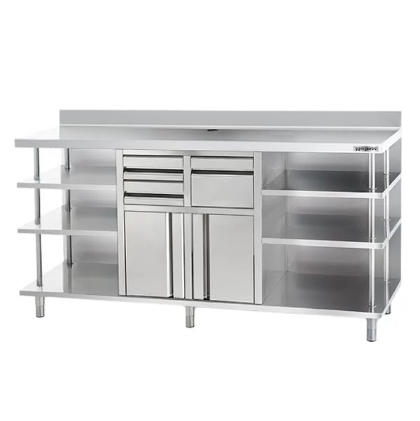 Kaffee Unterschrank 2,0m, Mit Ablage Links Und Rechts 2 Kaffee Unterschrank 2,0m, Mit Ablage Links Und Rechts – Bild 2