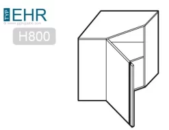 Edelstahl Eck - Wandhängeschrank - 700x400mm - Mit Flügeltür - Höhe: 800mm -Geschäft für Küchengeräte zeichnung ehr78 6bc5